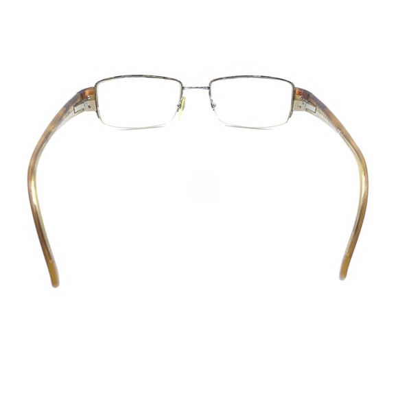 Prada VPR 74H 78S-1O1 Silver Brown Half Rim Eyeglasses Frames 51-18 135 Italy - Picture 5 of 12